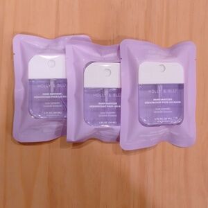 Set 3 Holly & Blu Hand Sanitizer Spray Luxe Lavender Purse Travel